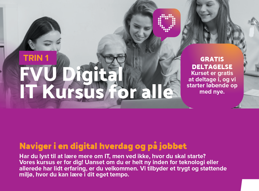 Plakat med reklame for FVU IT