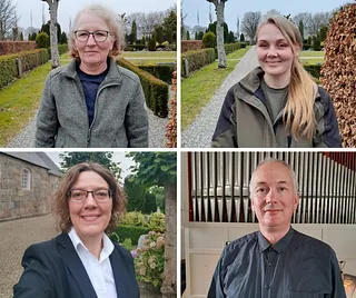 Billeder af de 4 ansatte