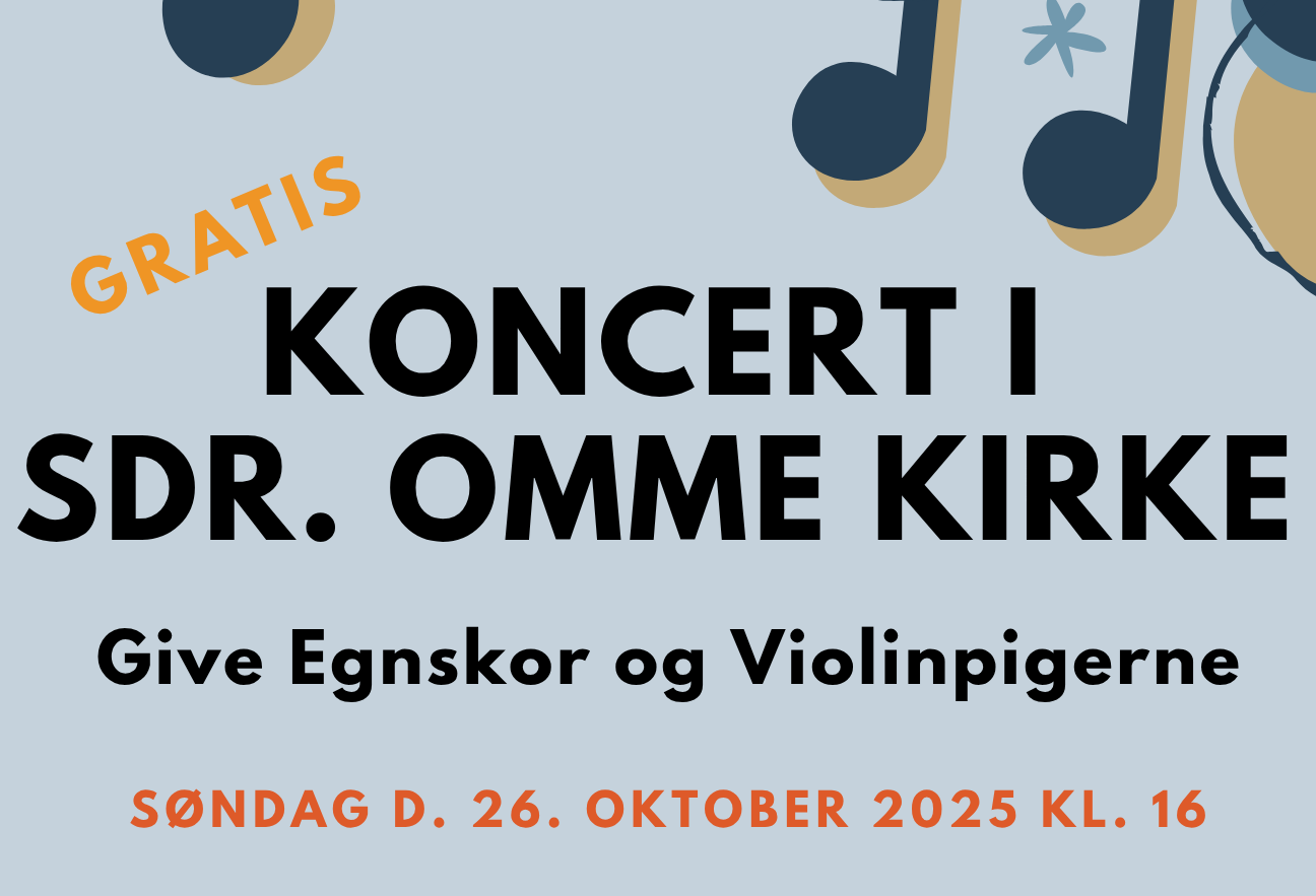 Plakat for Koncert med Give Egnskor og Violinpigerne