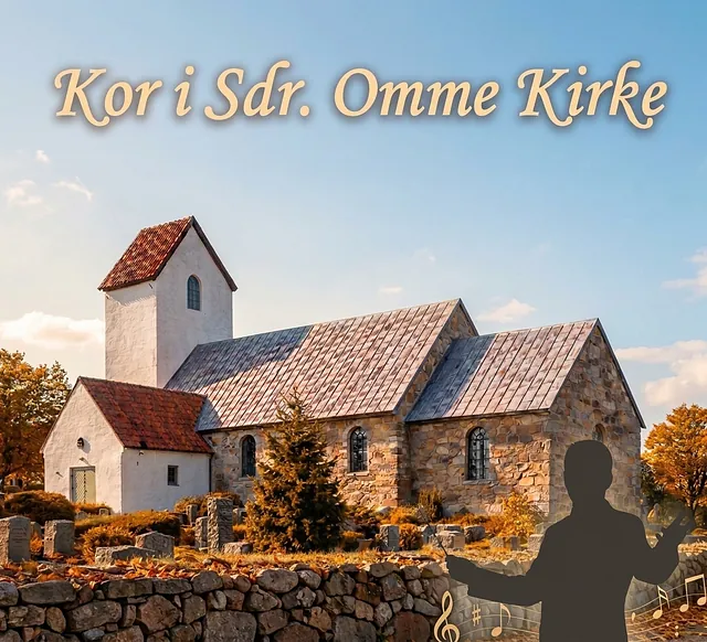 Plakat med noder og tekst om kor